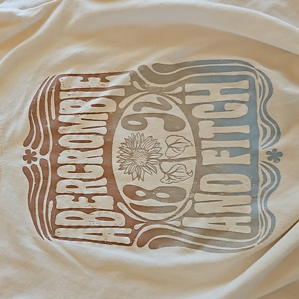 abercrombie kids knot-front graphic logo tee, Size 11/12 - Picture 2 of 8